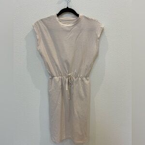 a new day Cream and Brown Tie Waist Dress (Target)